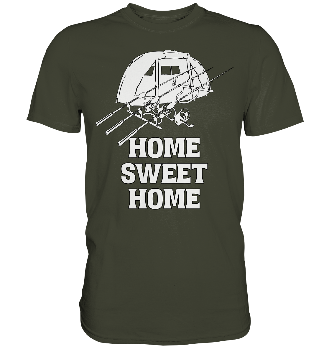 HOME SWEET HOME - Karpfenangeln - Premium Shirt